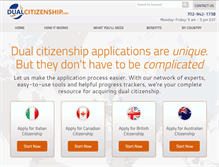 Tablet Screenshot of dualcitizenship.com